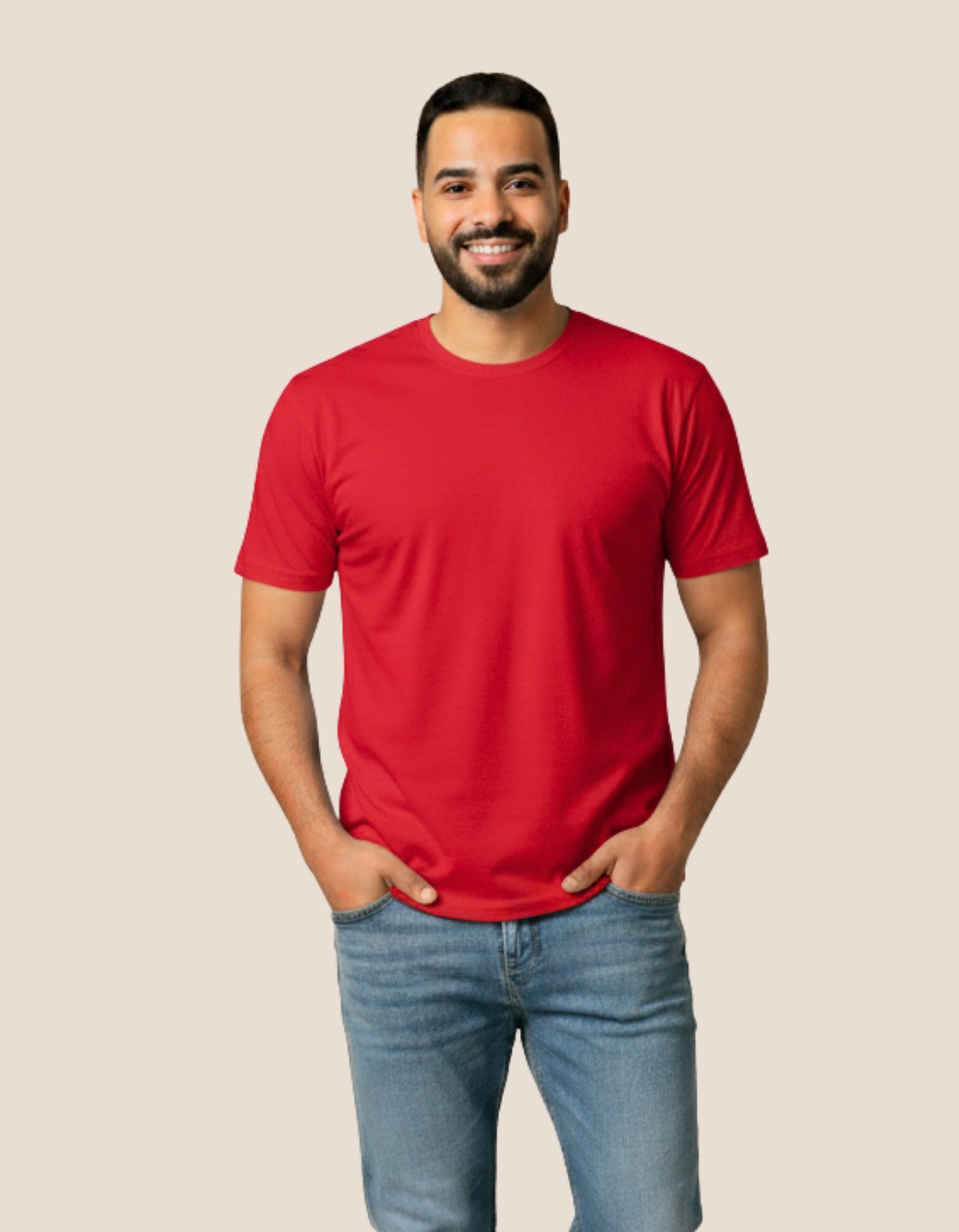 تي شيرت مريح + خيار الطباعة