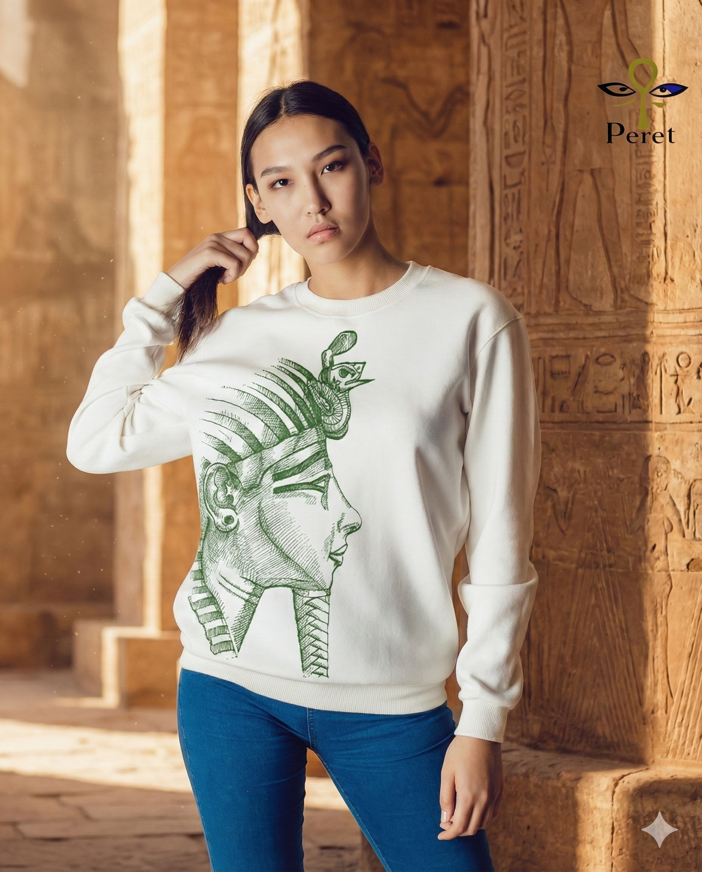 Pharaoh's Gaze - Crew neck Sweatshirt