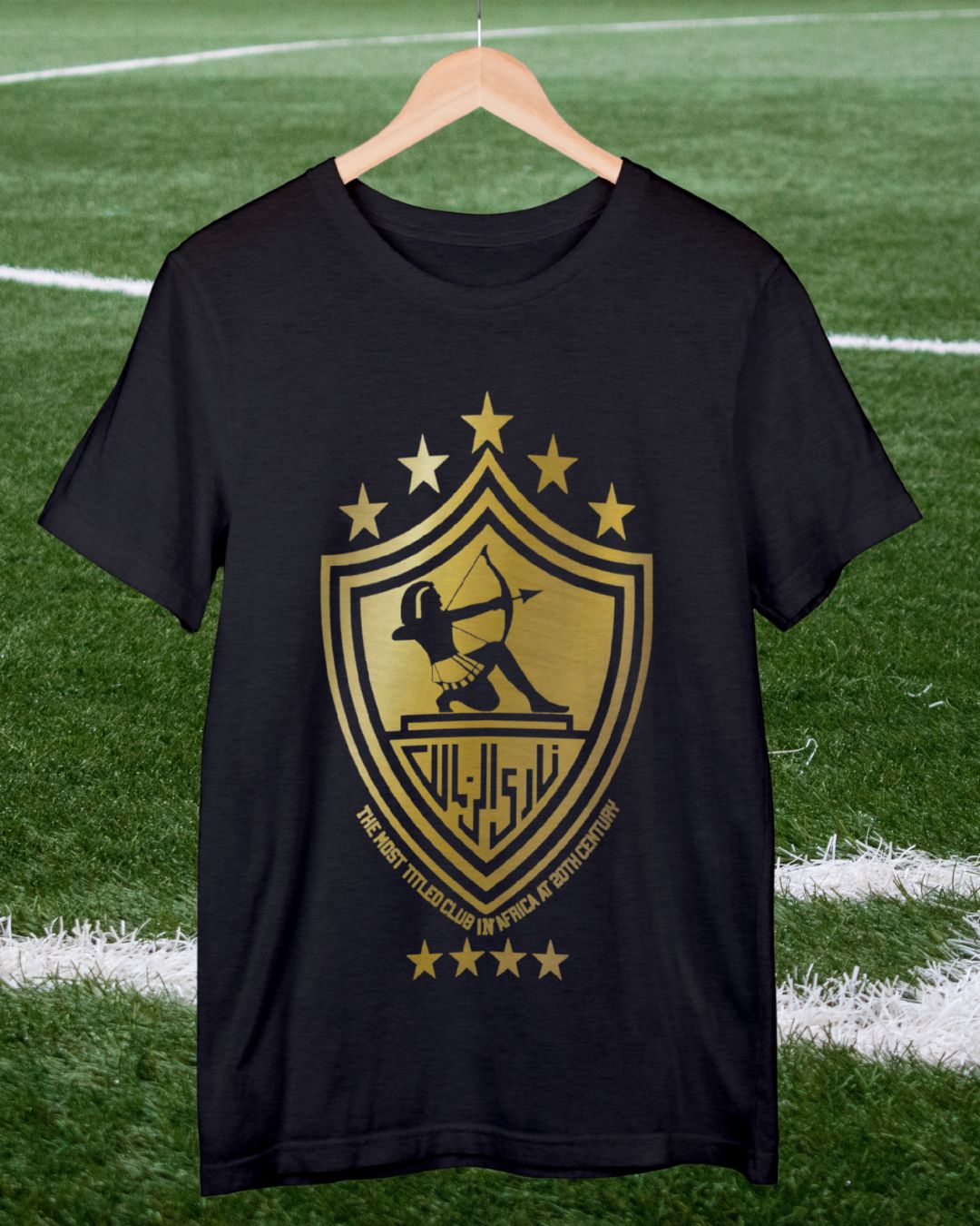 Golden Zamalek - Premium Cotton T-Shirt