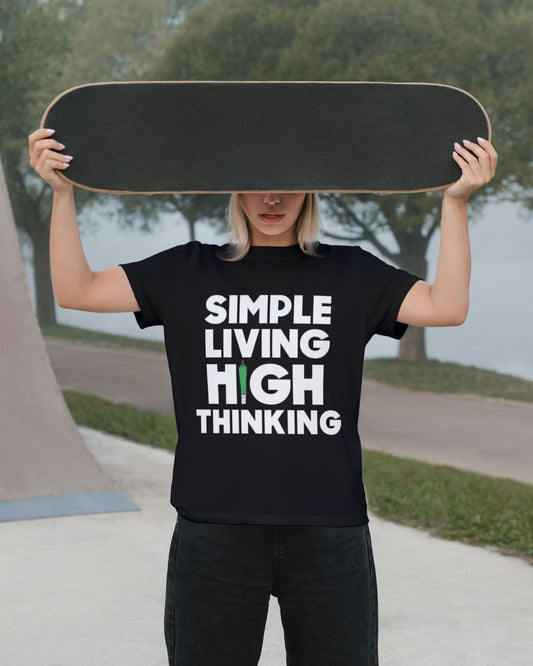 Simple Living High Thinking - Oversized T-Shirt