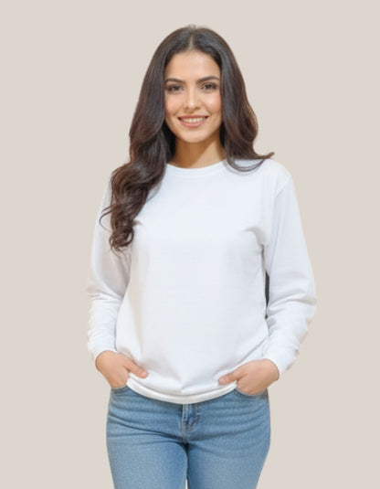 تي شيرت بأكمام طويلة + خيار الطباعة