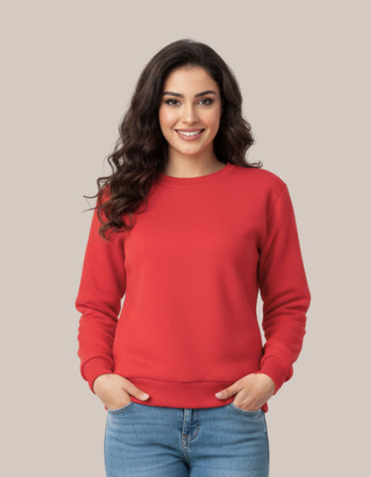 سويت شيرت برقبة دائرية + خيار الطباعة