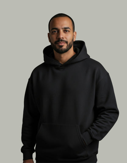 هودي فاخر كبير الحجم + خيار الطباعة