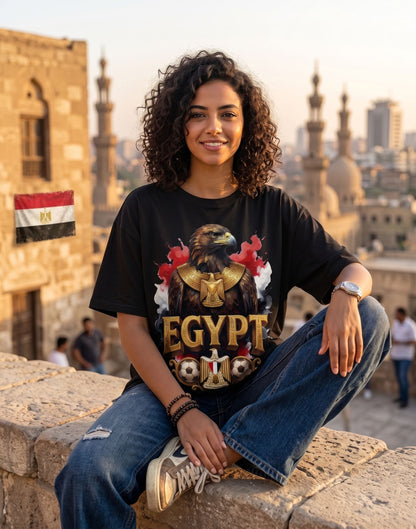 Eagle Egypt World Cup 2026 - Premium Cotton T-Shirt