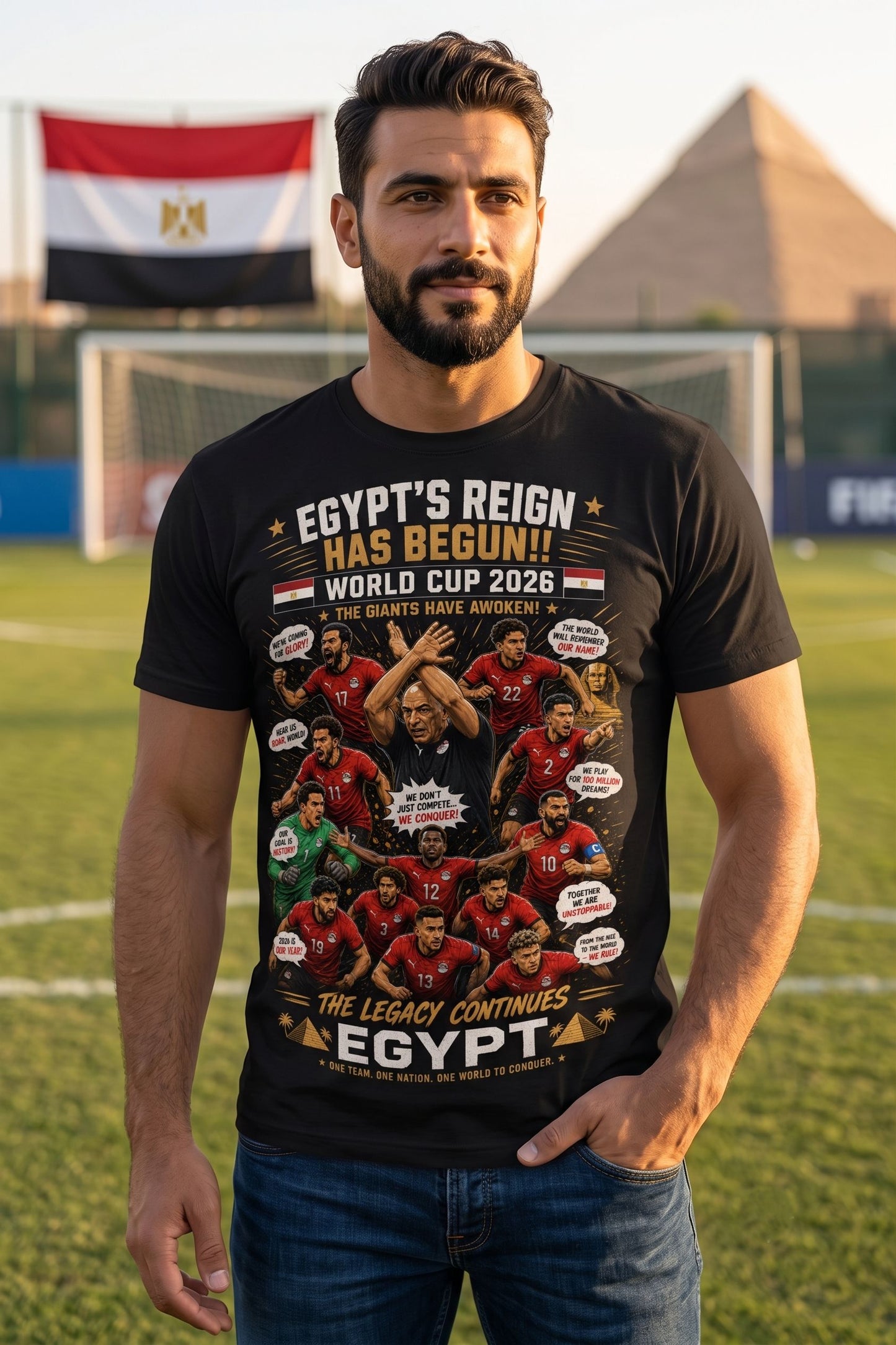 Egypt Regin World Cup 2026 - Premium Cotton T-Shirt