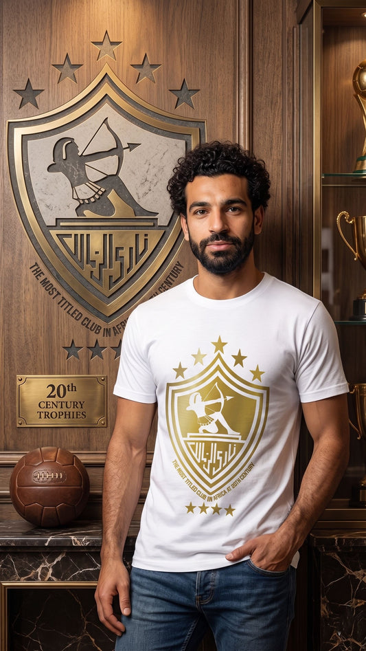 Golden Zamalek - Premium Cotton T-Shirt