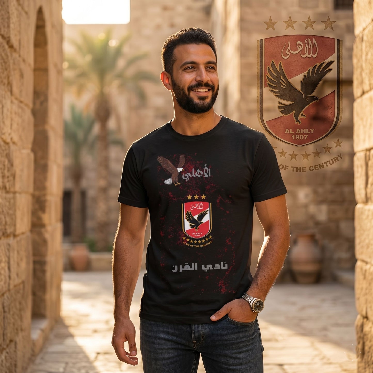 الأهلي نادي القرن - Premium Cotton T-Shirt