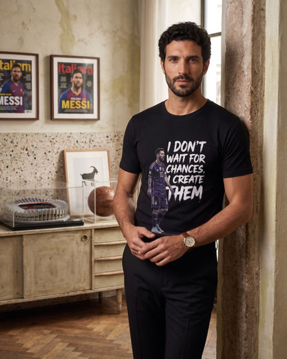 Messi Create Chances - Premium Cotton T-Shirt