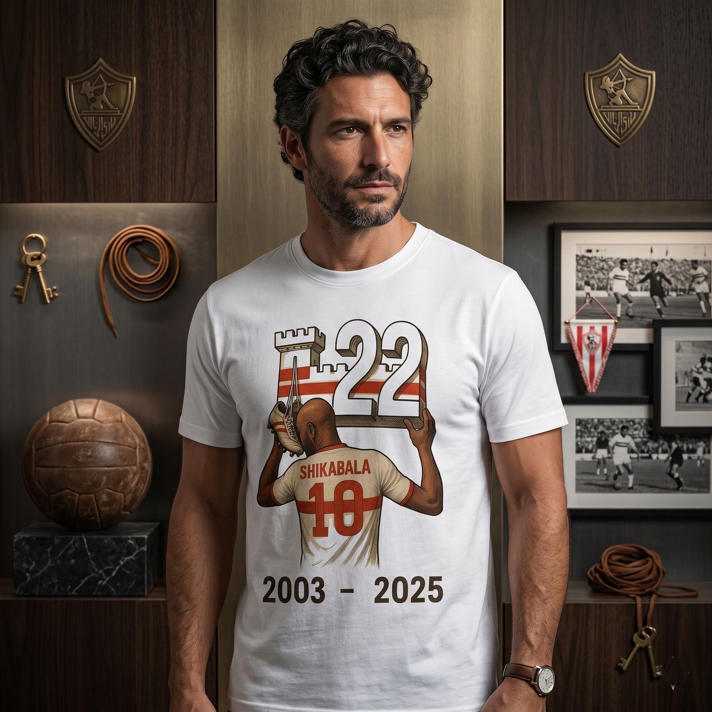 Shikabala 22 years of Zamalek - Premium Cotton T-Shirt