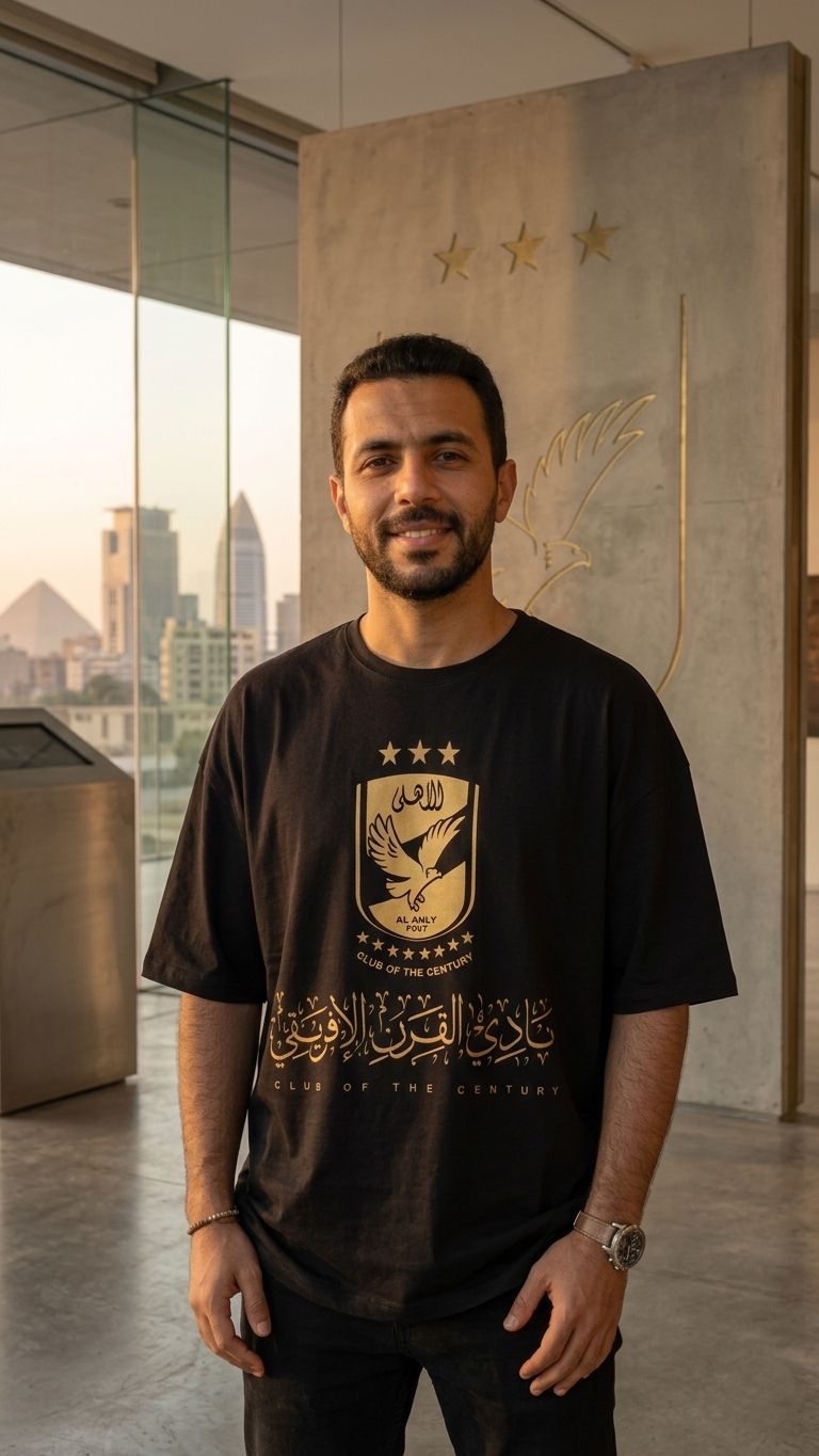 Golden Ahly - Premium Cotton T-Shirt