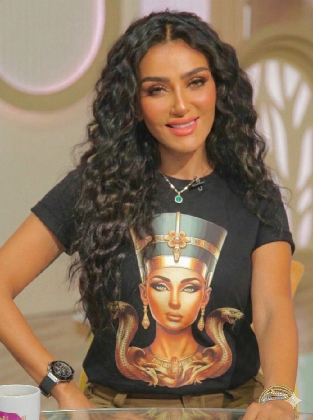 Golden Nefertiti - Premium Cotton T-Shirt