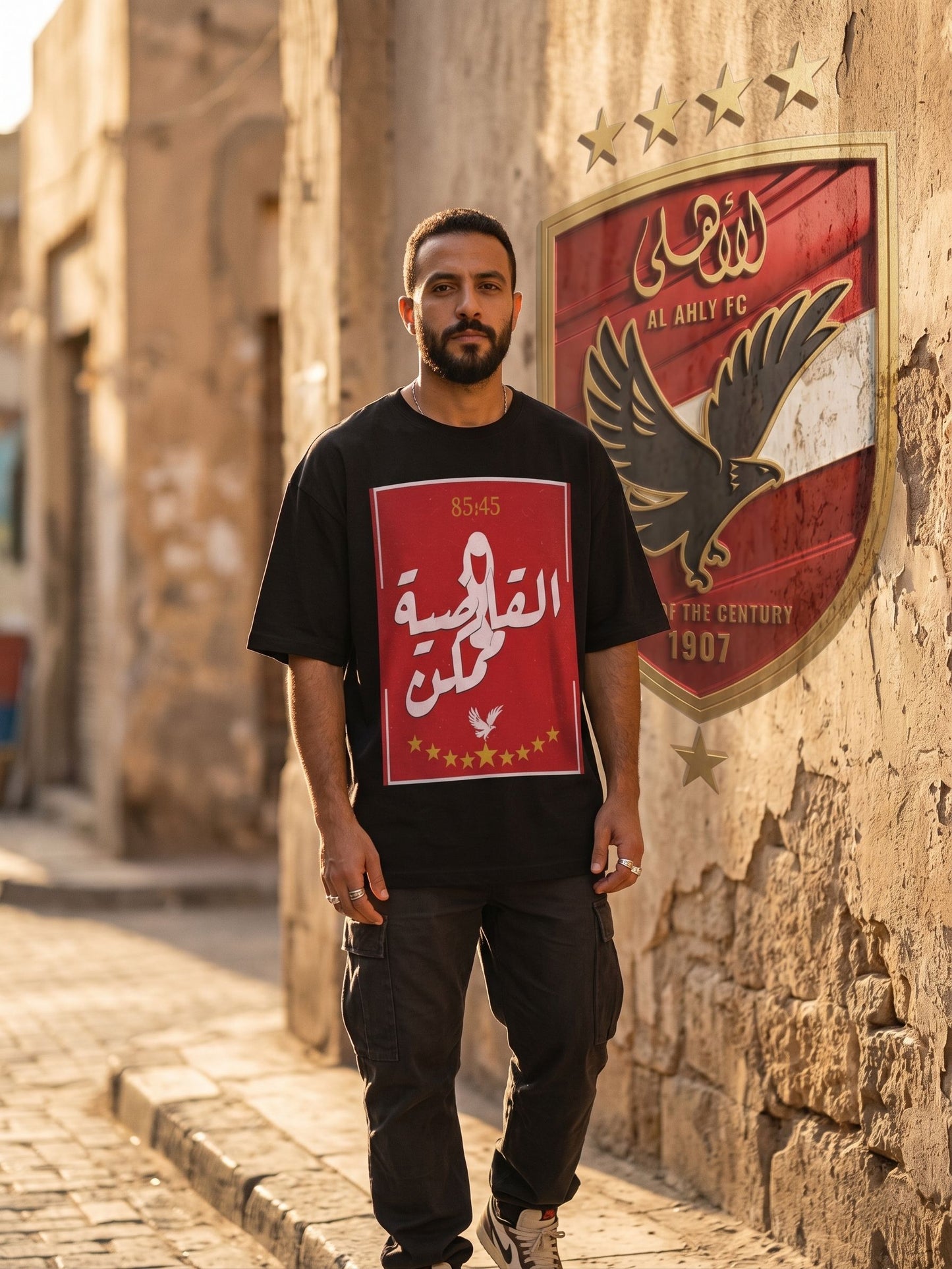 القاضية ممكن الاهلي - Premium Cotton T-Shirt