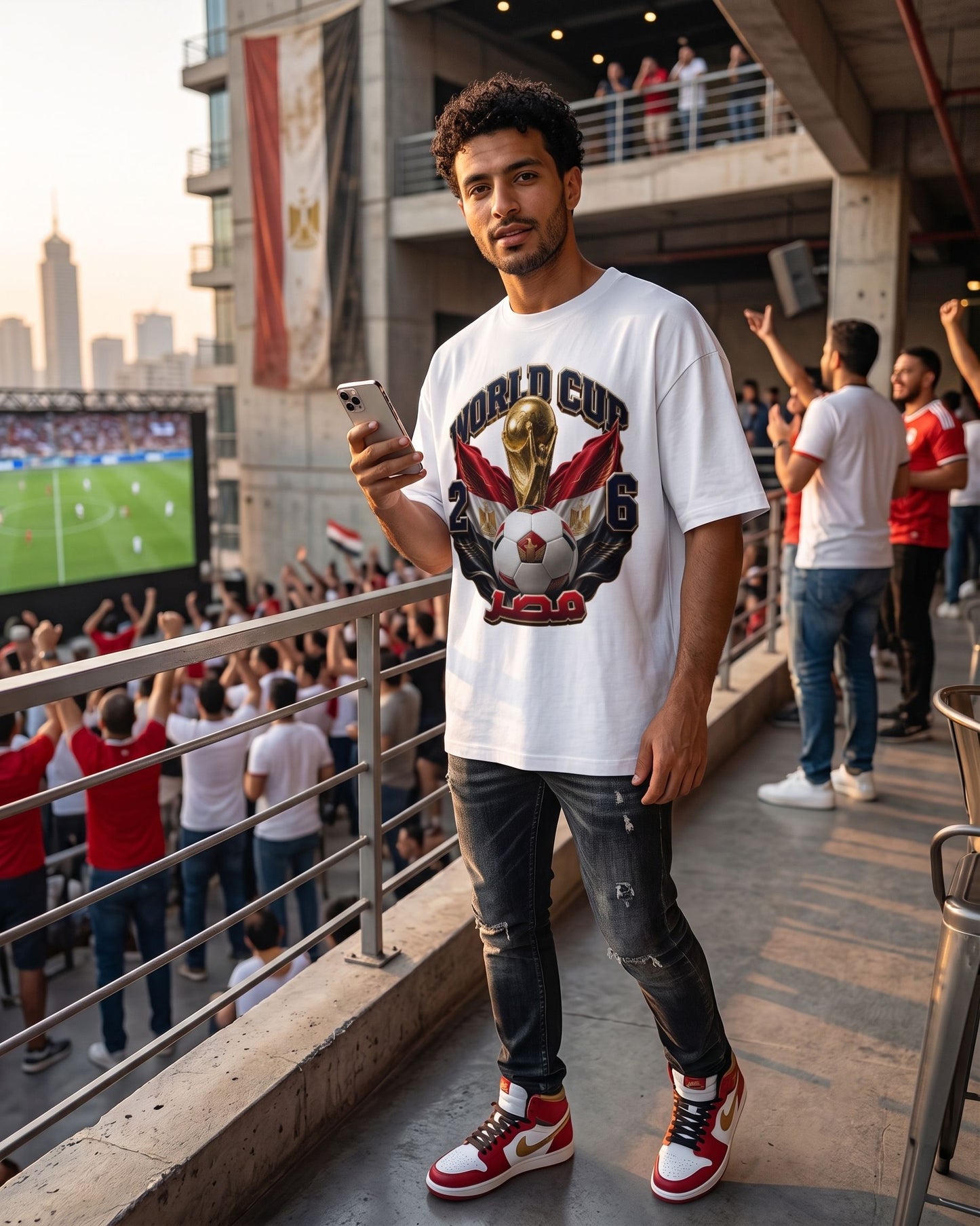 مصر Egypt World Cup 2026 - Premium Cotton T-Shirt