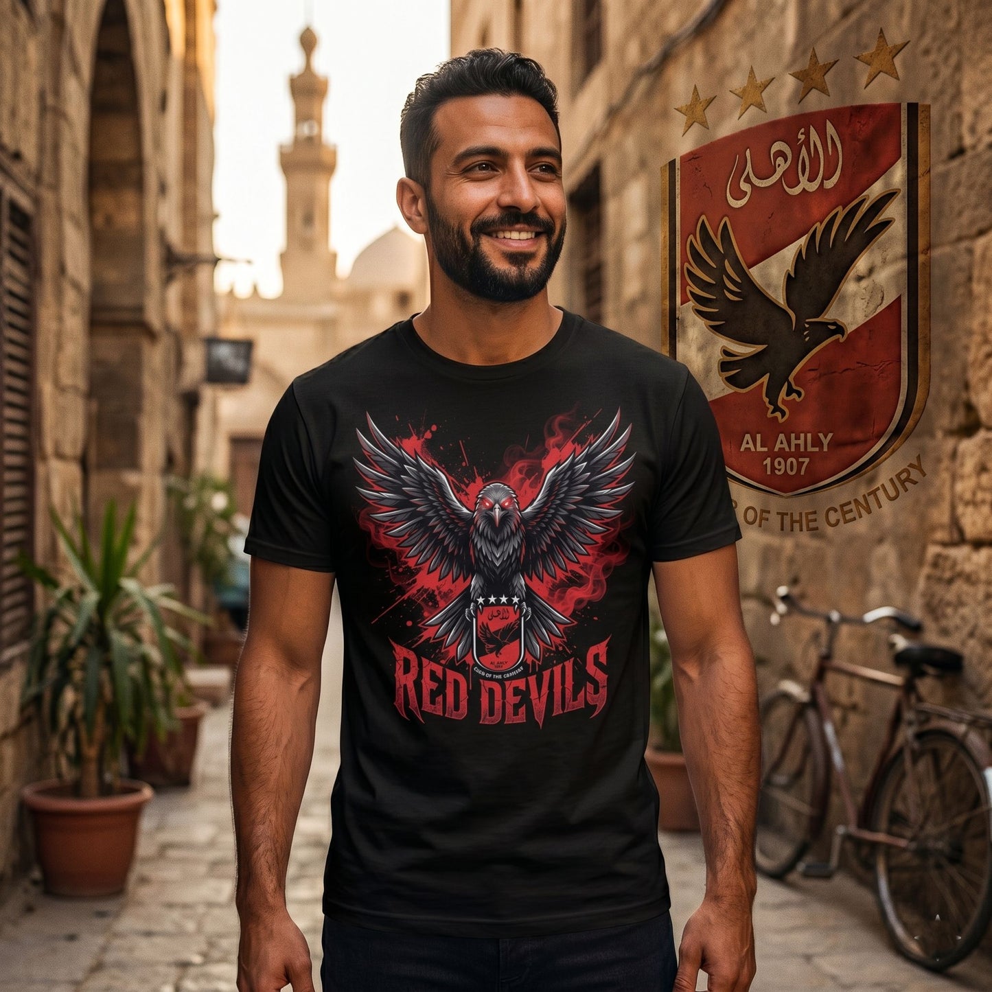 Al Ahly Red Devils - Premium Cotton T-Shirt