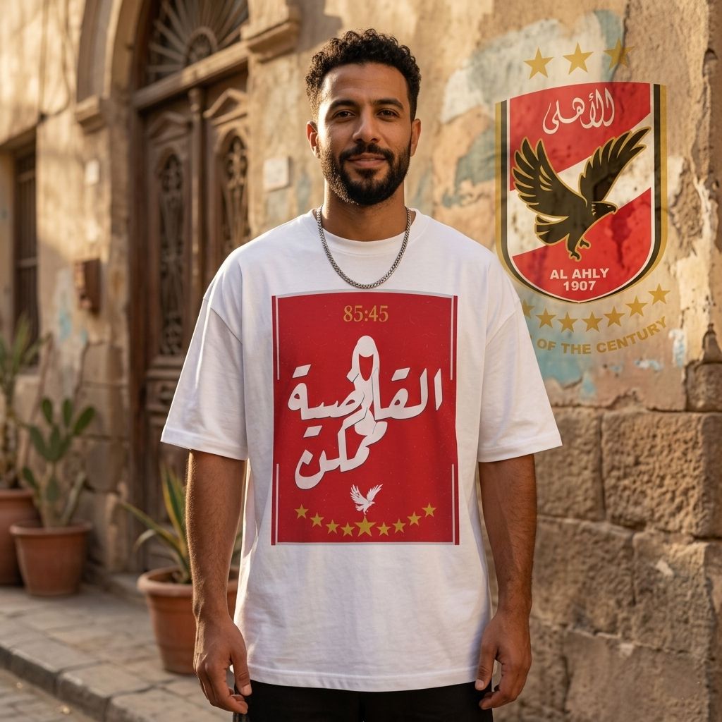 القاضية ممكن الاهلي - Premium Cotton T-Shirt