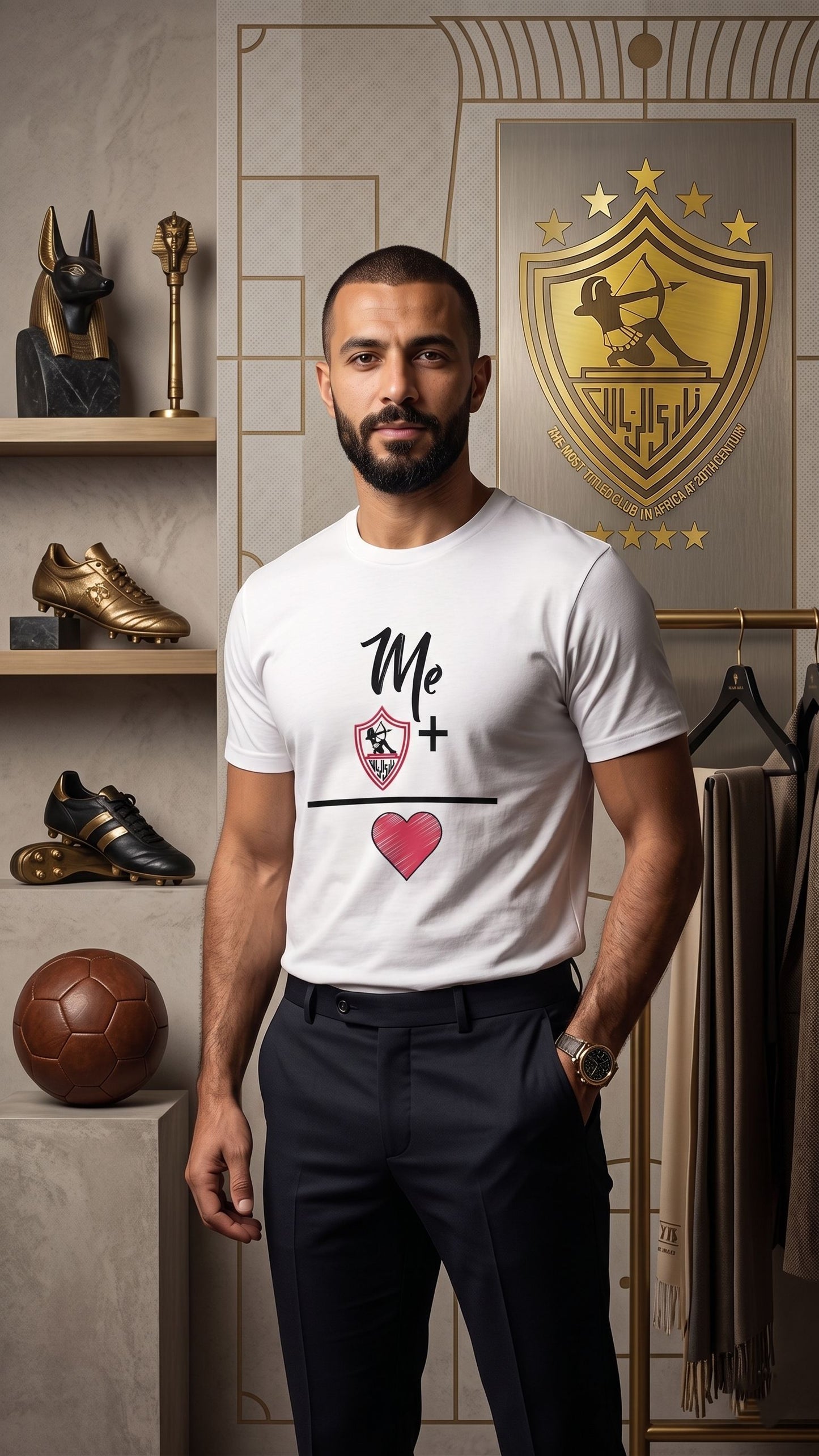 Love Zamalek - Premium Cotton T-Shirt