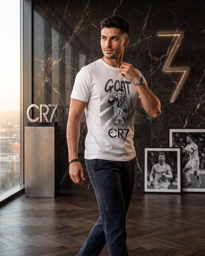 GOAT CR7 - Premium Cotton T-Shirt