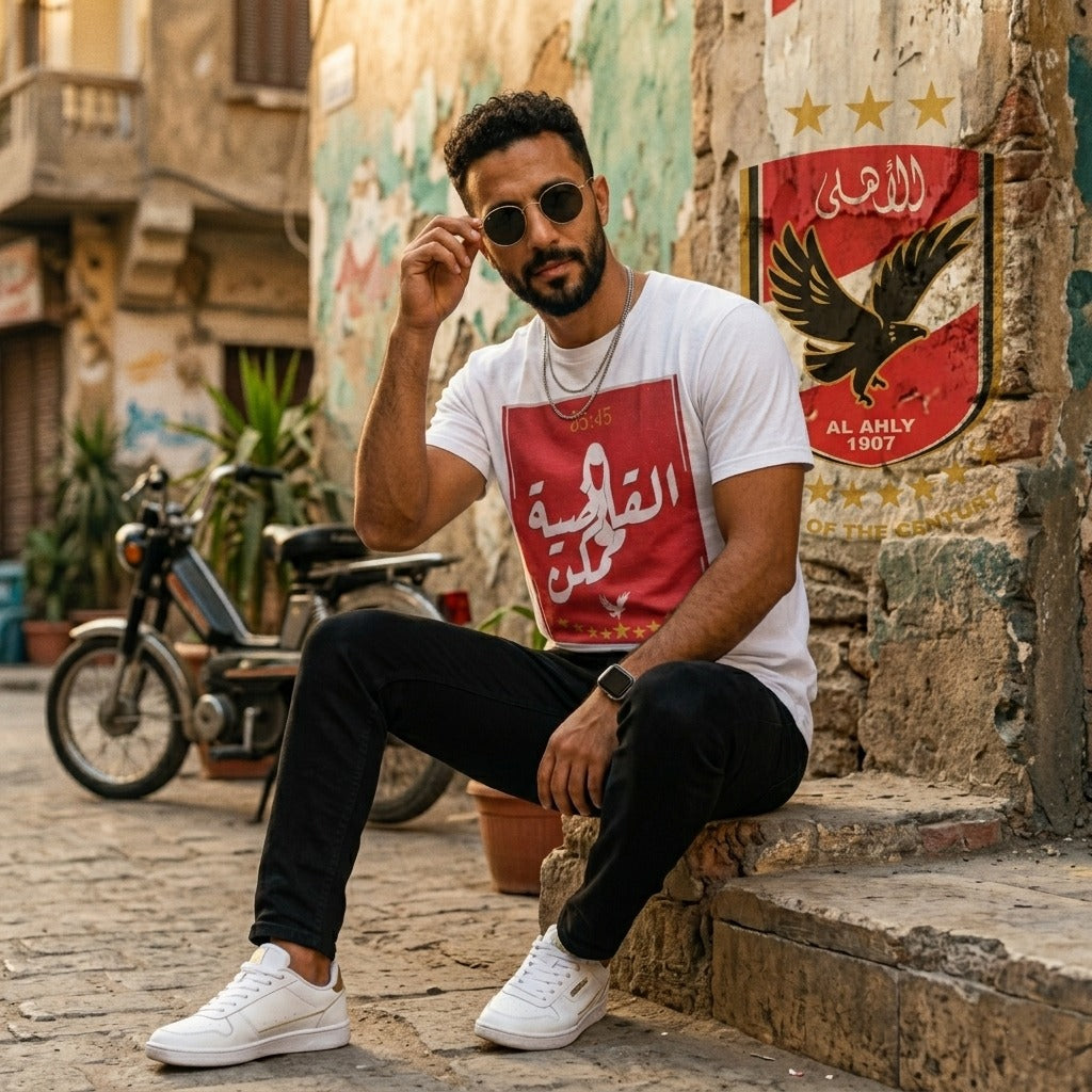 القاضية ممكن الاهلي - Premium Cotton T-Shirt