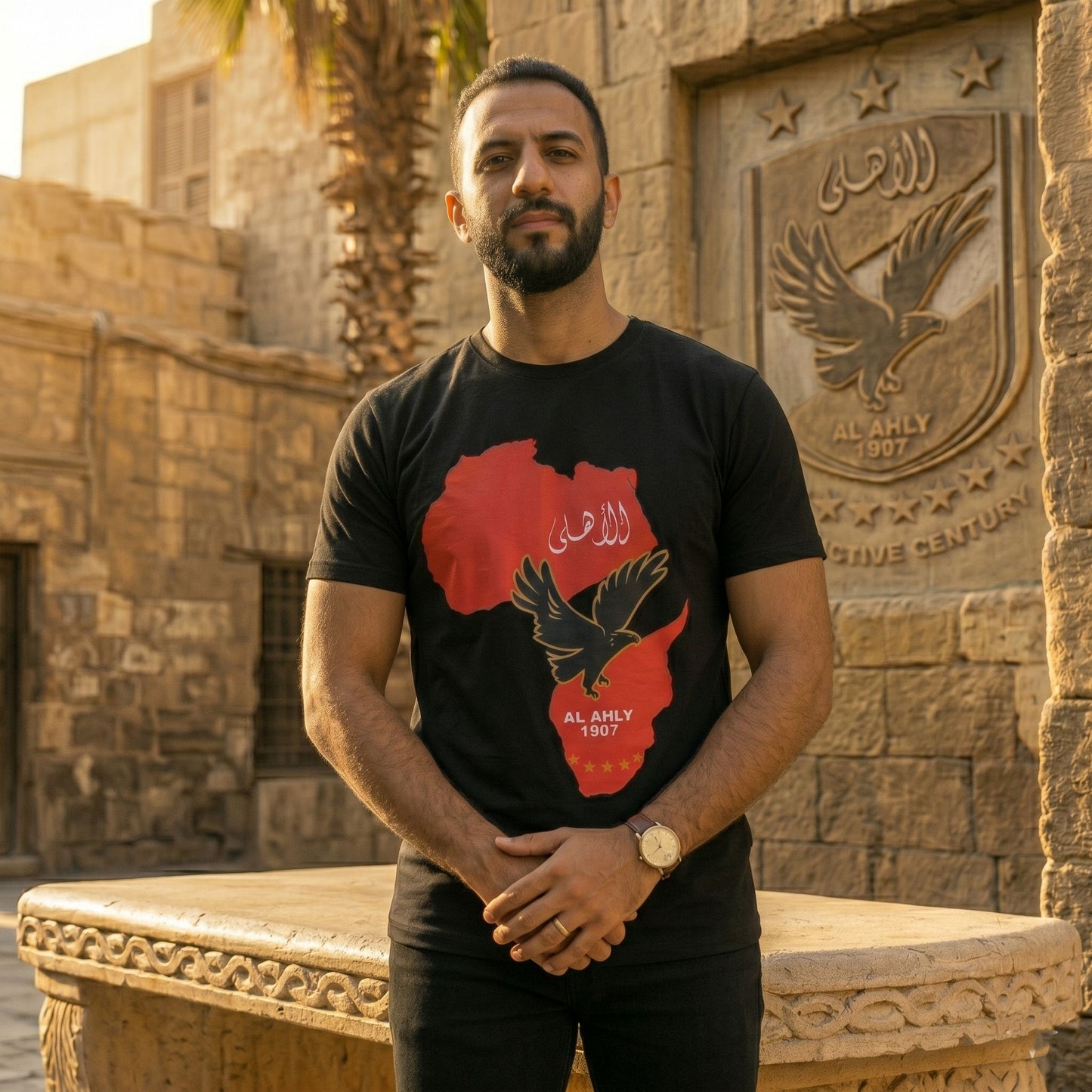 AL Ahly = African Empire - Premium Cotton T-Shirt