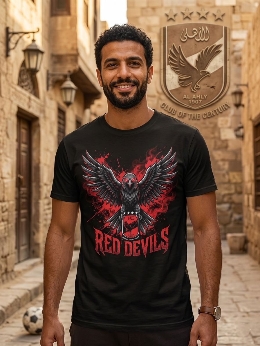 Al Ahly Red Devils - Premium Cotton T-Shirt
