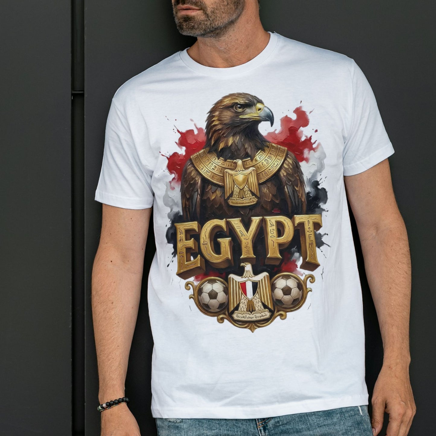 Eagle Egypt World Cup 2026 - Premium Cotton T-Shirt