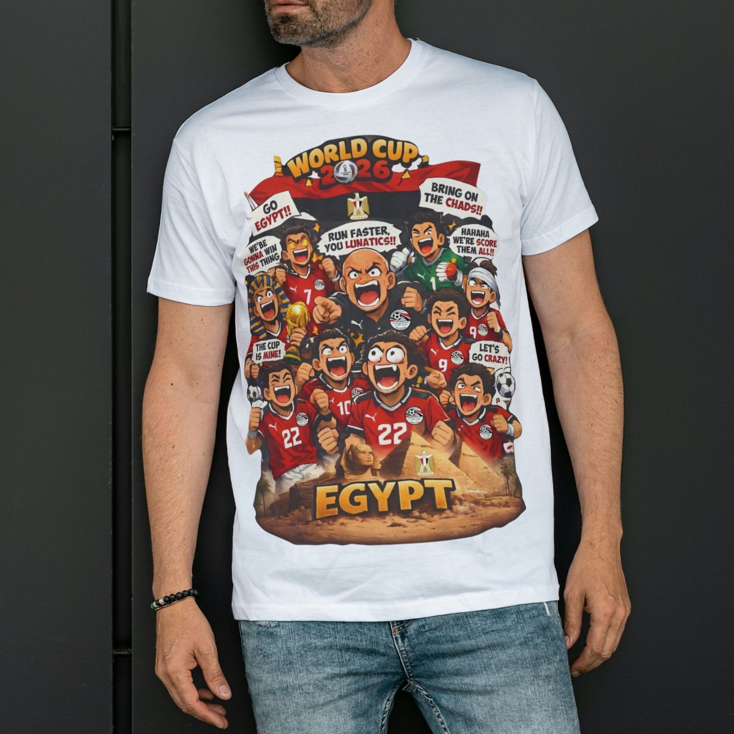 Anime - Egypt World Cup 2026 - Premium Cotton T-Shirt