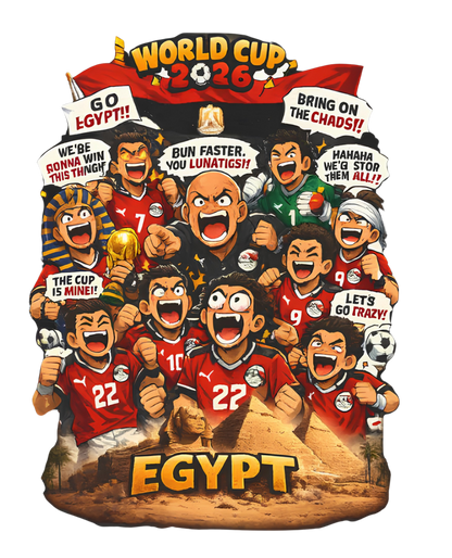 Anime - Egypt World Cup 2026 - Premium Cotton T-Shirt