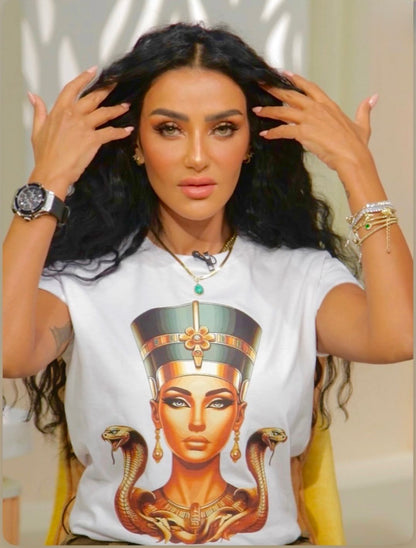Golden Nefertiti - Premium Cotton T-Shirt