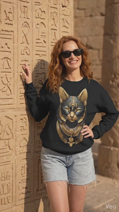 Bastet Godess - Crew neck Sweatshirt