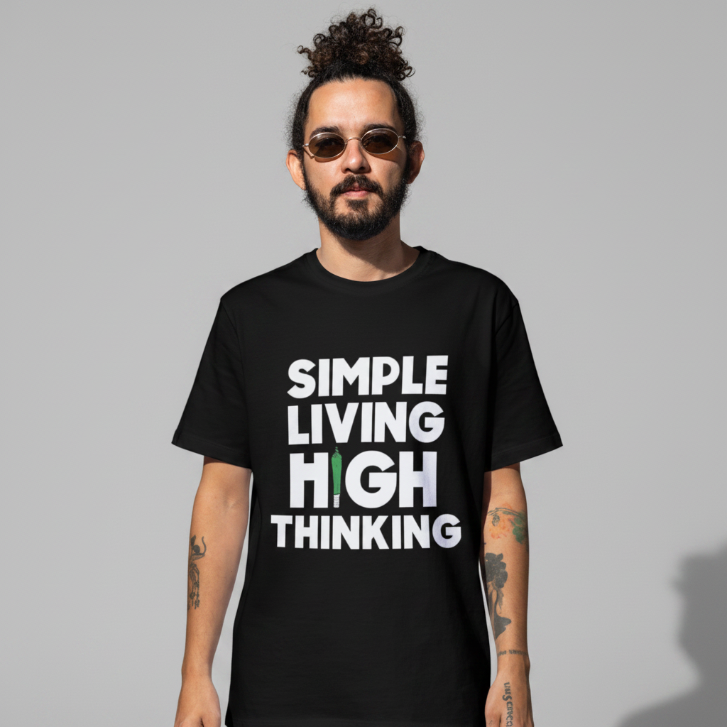 Simple Living High Thinking - Premium 100% Cotton t-shirt